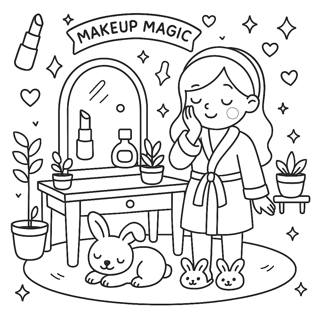 Glow & Grow β A Self-Care Coloring Book for Girls (Digital Download)