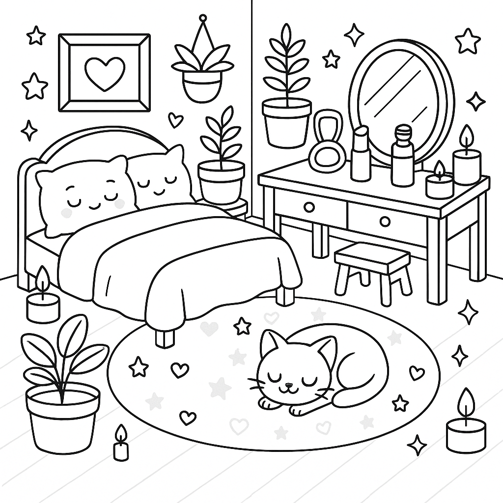 Glow & Grow β A Self-Care Coloring Book for Girls (Digital Download)
