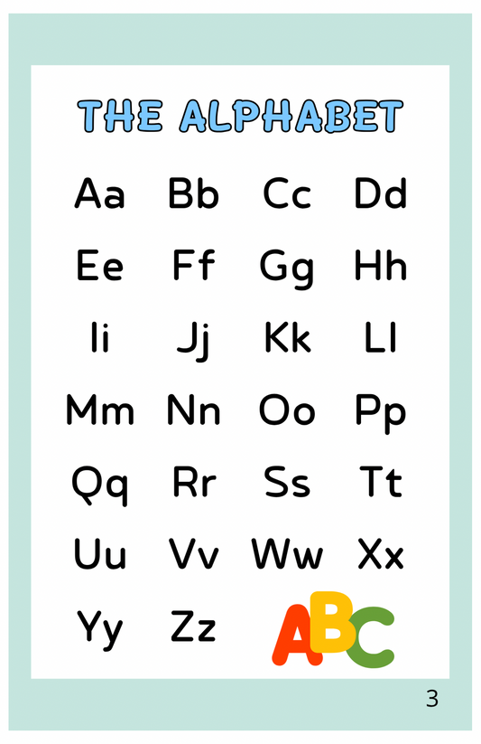 Kids Learning the Alphabet — Tracing Letters Workbook (Ages 3–6) | (Digital Download)